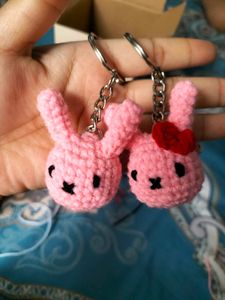 Crochet Miffy Keychain
