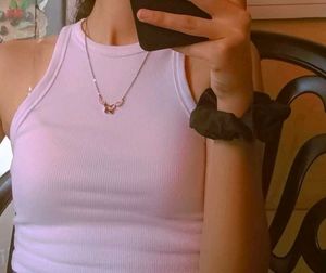 White ribbed tank top 🤍