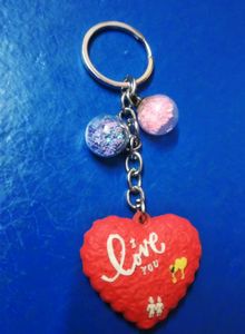 Love You Heart Keychain