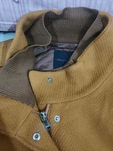 Mustard Wool Blend Coat