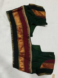 Green Readymade Saree Blouse