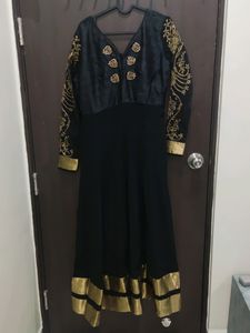 Beautiful Black Georgette Anarkali Dress