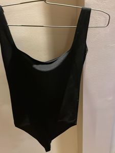 Black Sleeveless Bodysuit