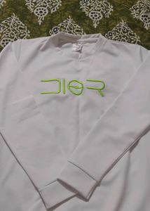 Dior-Inspired White Sweatshirt