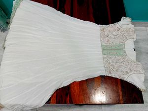 White Dress with Embroidery