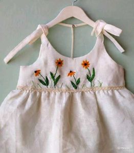 Floral HandEmbroidered Baby Dress