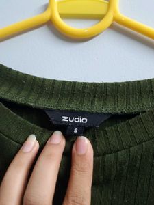 zudio Green Long Sleeve Top