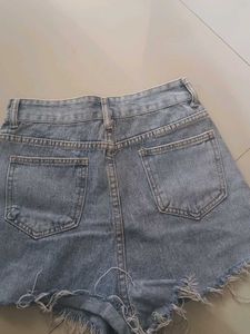 Denim High-Waisted Shorts