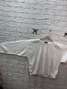 White Long Sleeve Knit Sweater🌷‼️