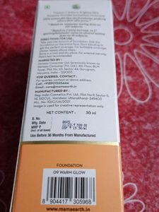 Mamaearth Glow Serum Foundation 09WarmGlow