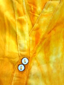 Tie And Die Yellow Kurta