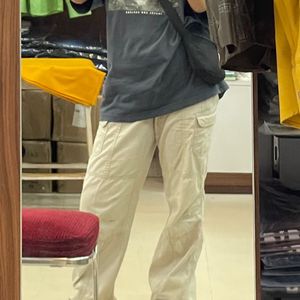 Beige Cargo Pants