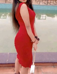 Dress Bodycon Ribbed Mini Red