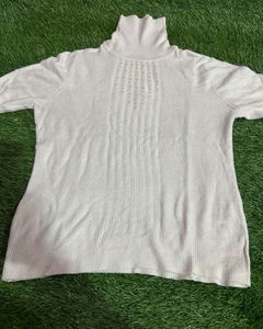 High Neck Woolen Top