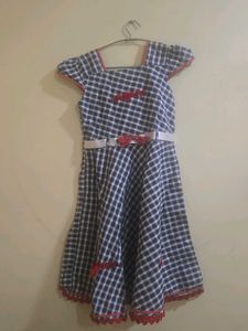 Girls' Checkered Dress