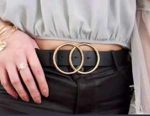 Stylish Women Black Leathere Belt