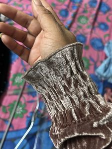 Embellished Velvet Top-1