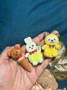 Handmade Clay Charms/Keychains.
