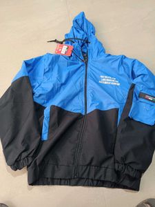 Stylish Blue & Black Jacket, M SIZE