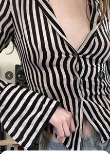 Striped Button-Down Top