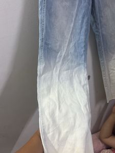 Cambio Ombre Wide Leg Jeans