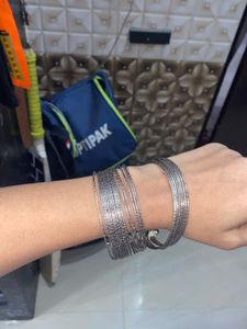 Silver Bangle Set