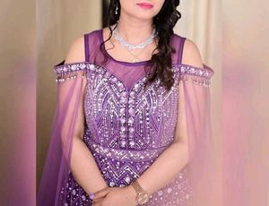 Sale Price Beautiful Lavender Colour Gown