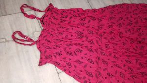 Printed Pink Colour Dress
