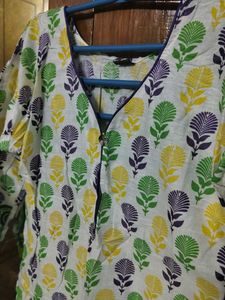 Floral Print Kurta