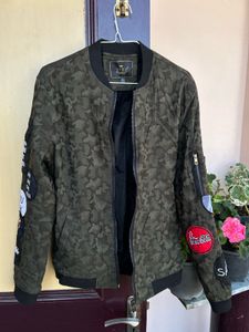 Trendy Camo Bomber Jacket