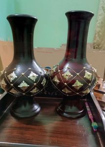 New 2 Designer Wooden Pot Set