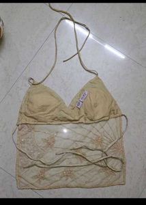 Embellished Sheer Top