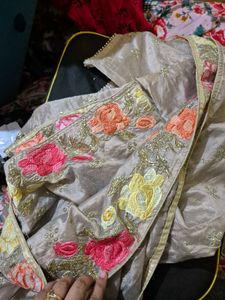 Embroidered  Kurti With Dupatta