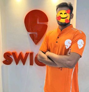 Swiggy Delivery Boy T-shirt New ( Pack-2)