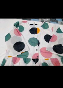 multi colour gown