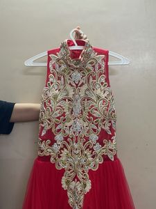 Elegant Red Ethnic Gown