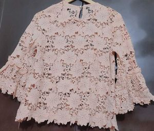 Beige Color Lace Top For 36 Bust