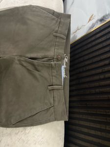 Beige Green Trouser