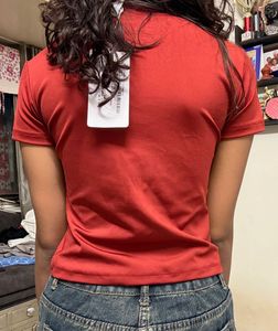 Red Casual fitted T-Shirt