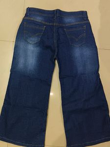 Denim Wide Leg Jeans For Women