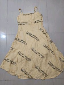 New Typographic Dress And Long Shrugs Set