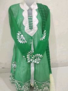 Unique Jacket Style Designer Gota Work Kurta Set