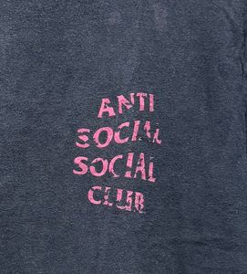 Anti Social SociaI Club Red Camo Logo Black TShirt