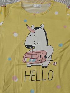 Yellow Unicorn Pajama Set