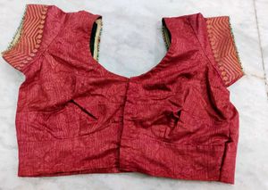 Silk Meroon Colour Wedding Blouse