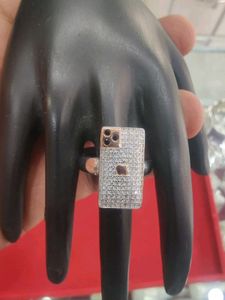925 Silver Iphone Ring For Men&#39;s Wth Hallmark
