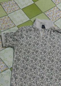 Patterned Polo T-Shirt