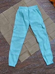 Sea green Cargo Joggers