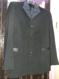Men Coat Pant Black Price Drop Till Diwali