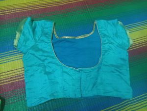 Golden Readymade Saree Blouse